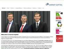 Tablet Screenshot of carnotcapital.com